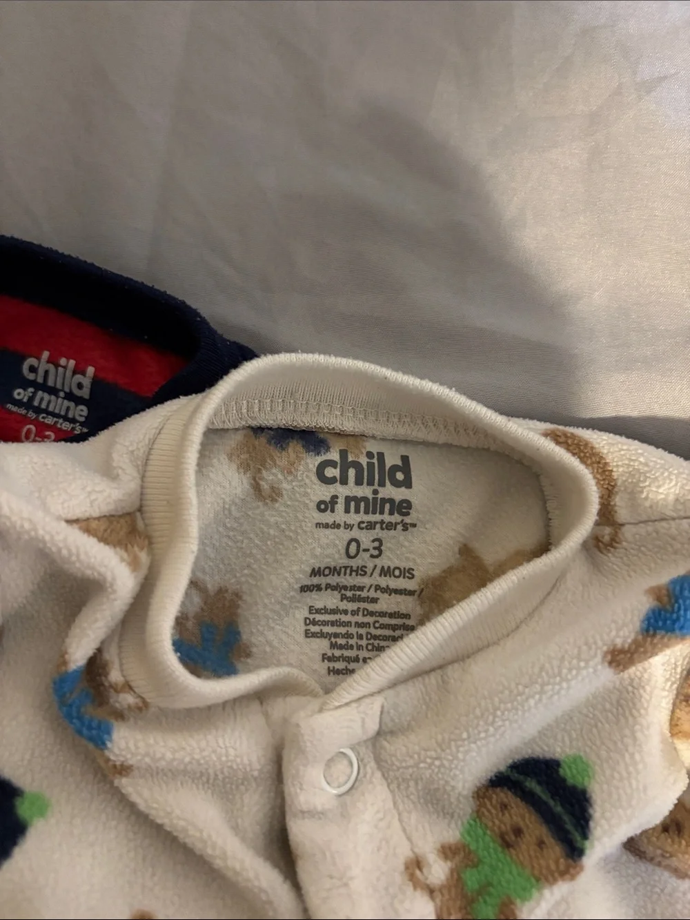 Carter's Red & Navy Striped and Animal Print Footed Sleepers - 3-Pack